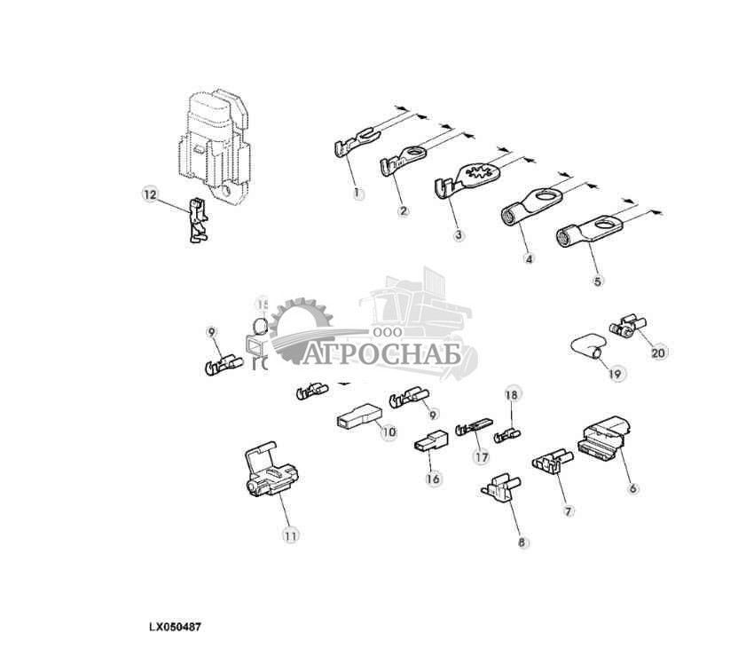 Разъемы и штырьки для проводов 
